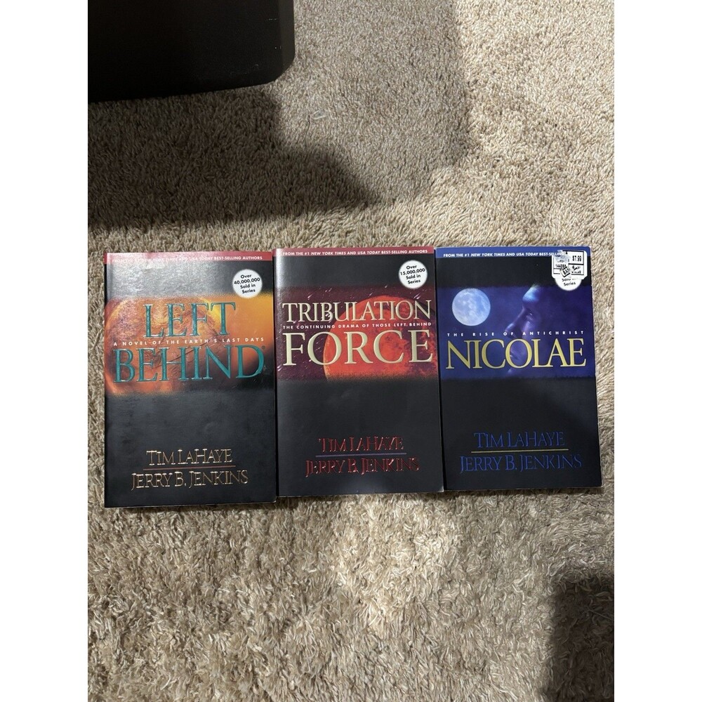Left Behind Series Books #1-3 Paperback by Tim Lahaye and Jerry B Jenkins PB